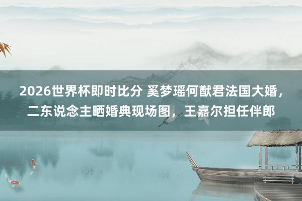2026世界杯即时比分 奚梦瑶何猷君法国大婚,二东说念主晒婚典现场图,王嘉尔担任伴郎